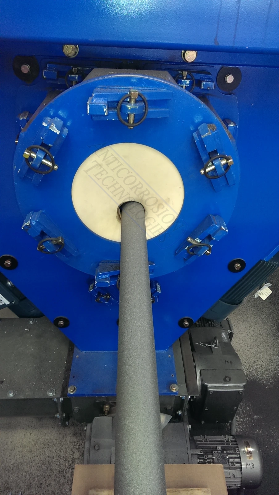 Coil Tubing Blast Machine blasting pipe