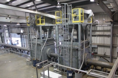 Hydraulically Adjustable Down Blast Machine